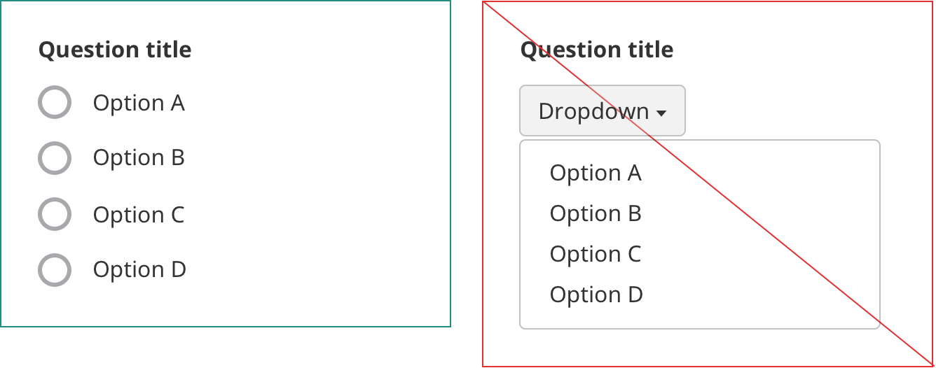 Radio vs Dropdown